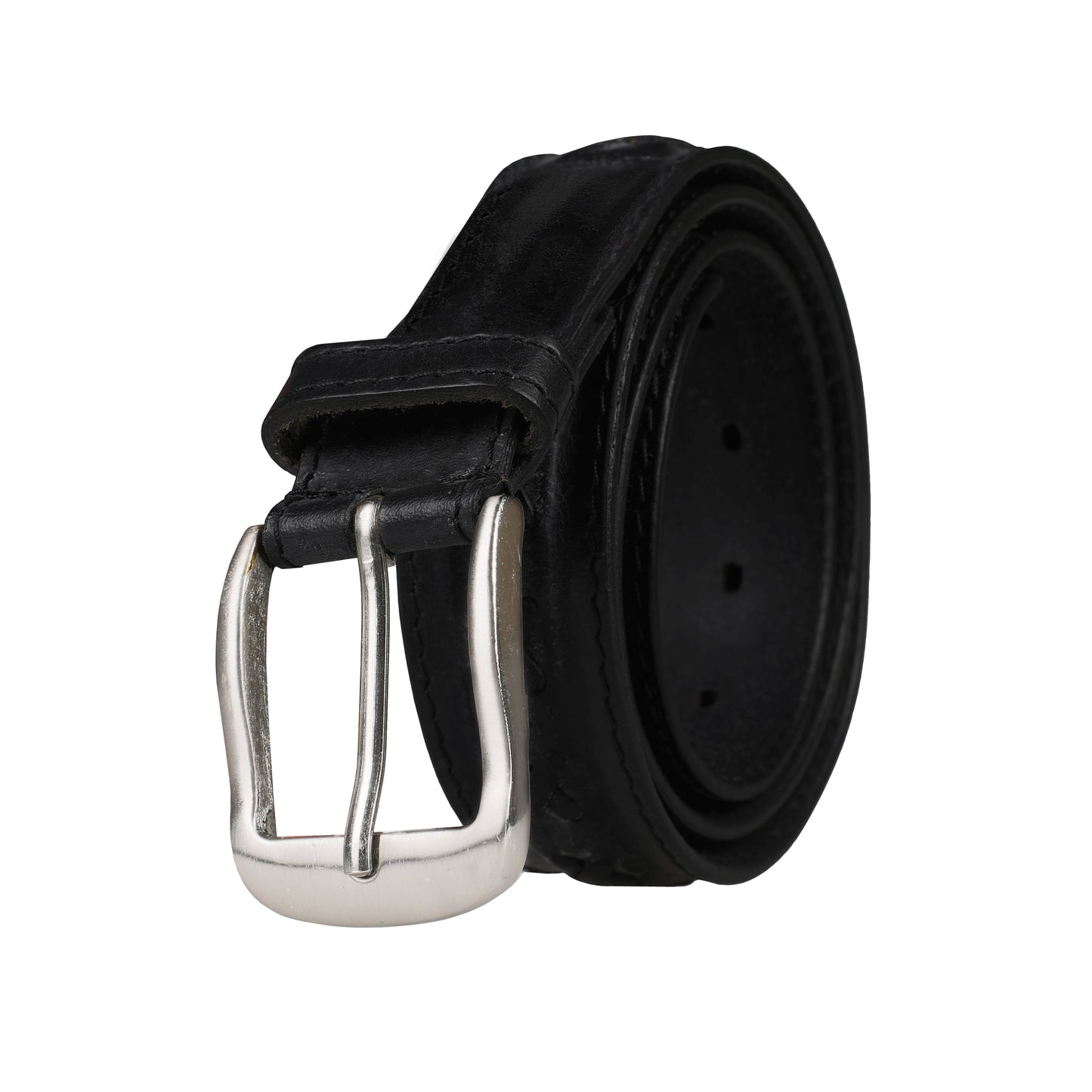 Outback 1.25" Wide Cross Stitch Full Grain Leather Belt