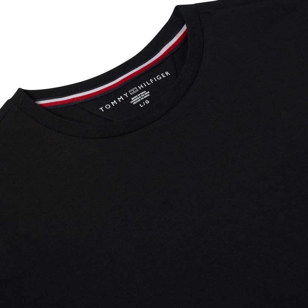 Tommy Hilfiger Flag Embroidery Jersey Crew Neck T-Shirt