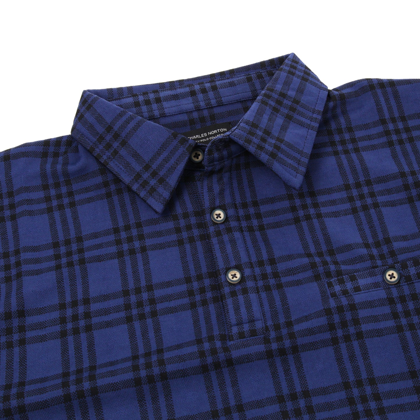 Charles Norton Wiggins Check Polo Shirt