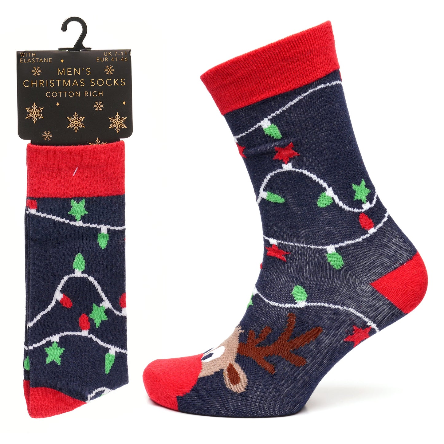 RJM Cotton Rich 1 Pair Christmas Socks