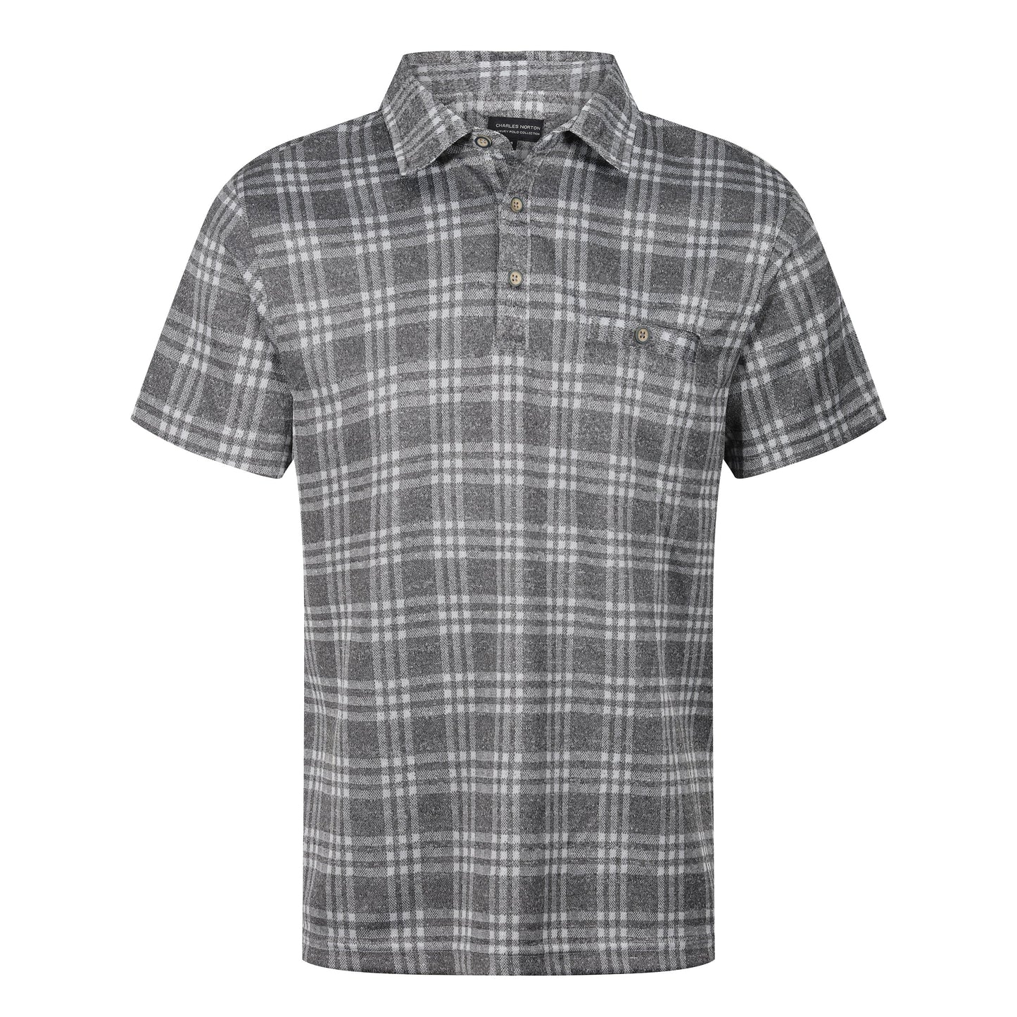 Charles Norton Wiggins Check Polo Shirt