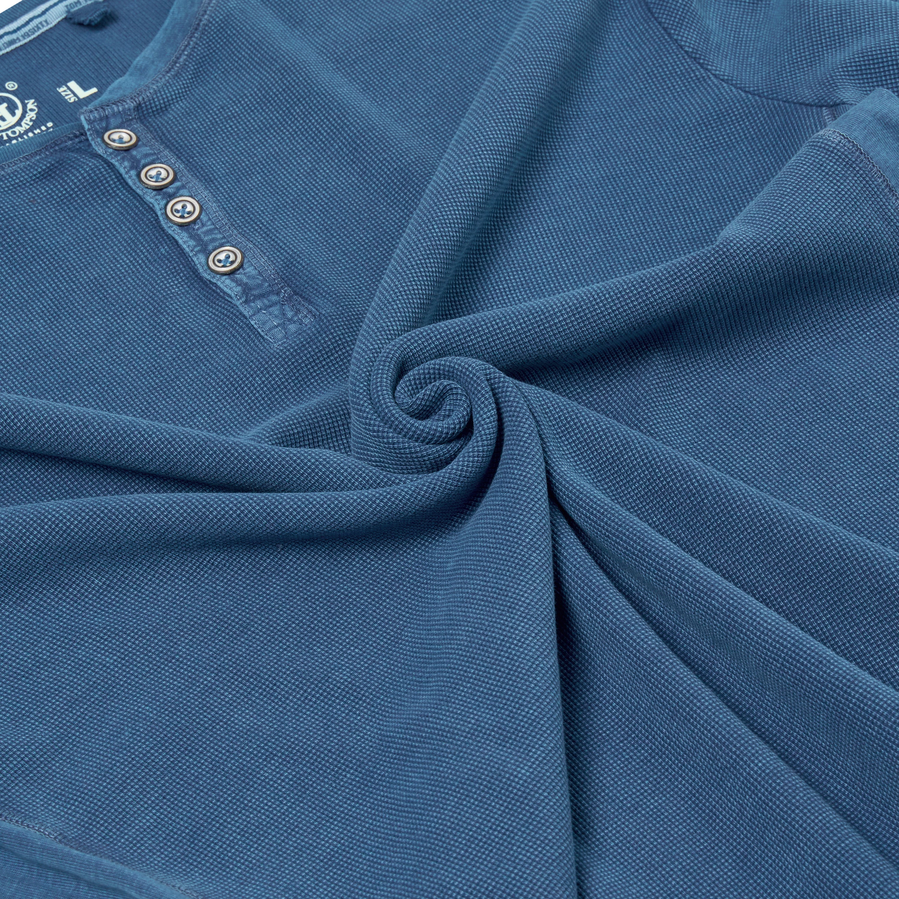 Tom Tompson Thermal Waffle Knit Henley T-Shirt