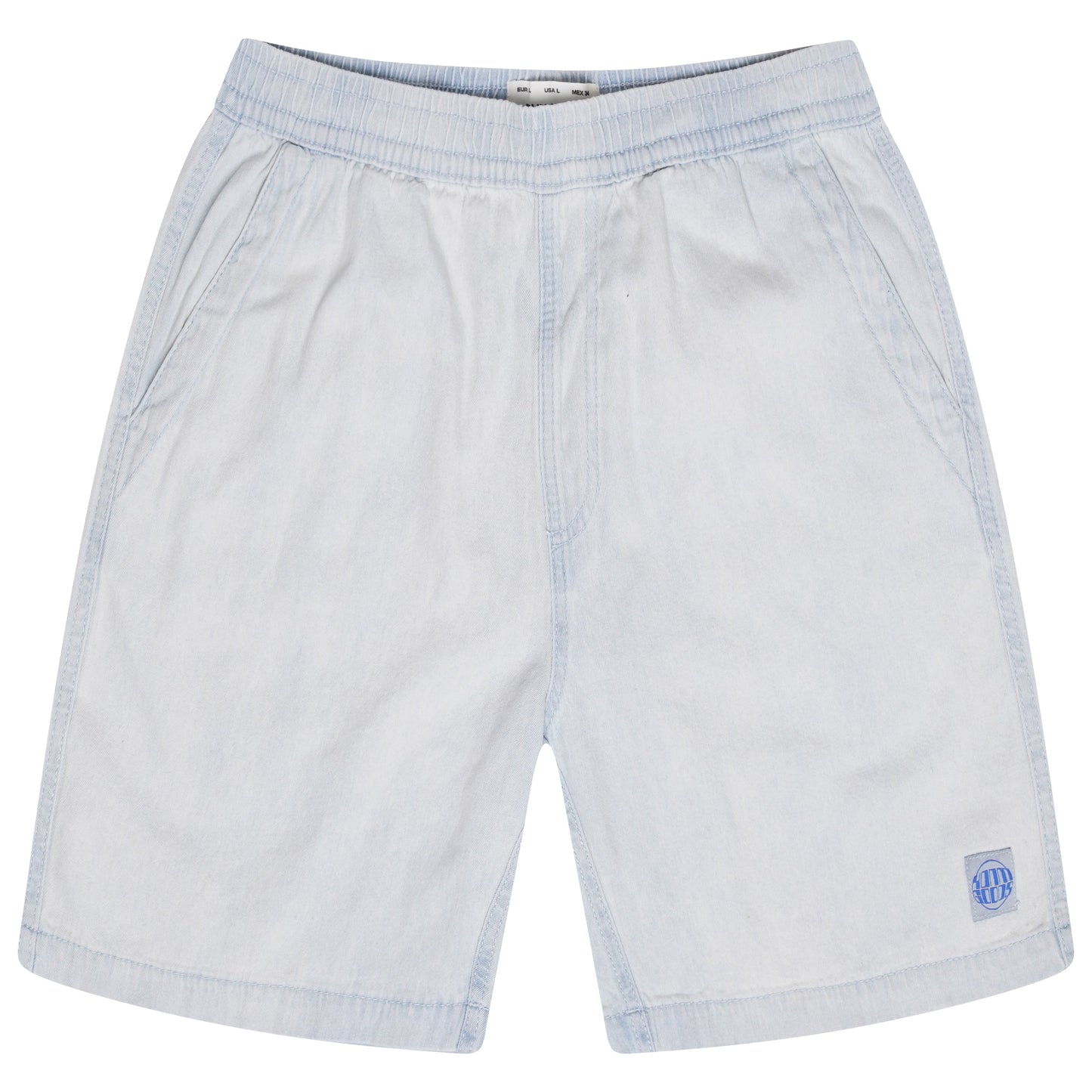 Pull & Bear Elasticated Waist Denim Shorts