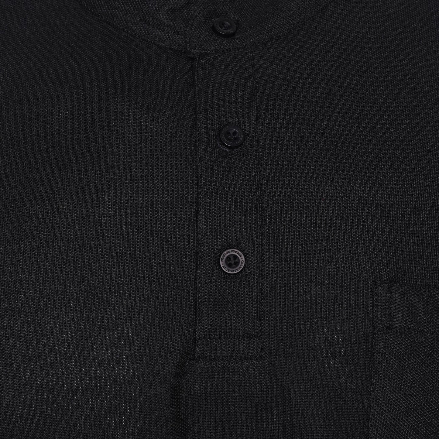 Charles Norton Grandad Collar Polo Shirt