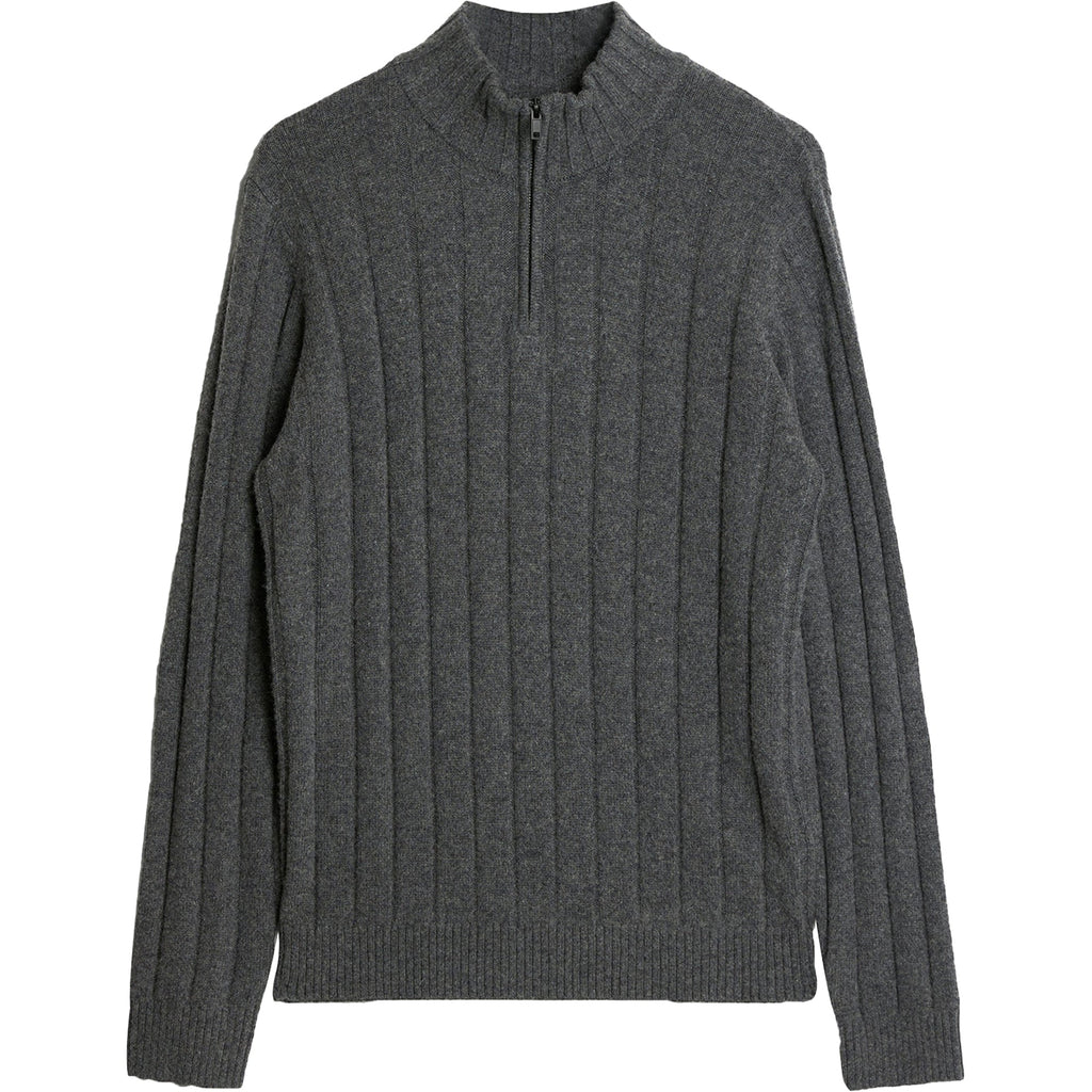 Dressman Wool Blend Quarter Zip Pullover