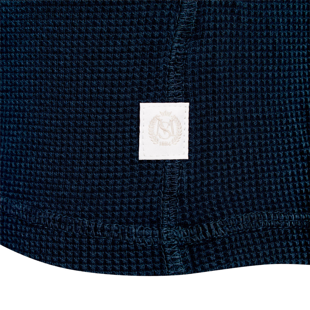 M&S Henley Waffle Long Sleeve Top