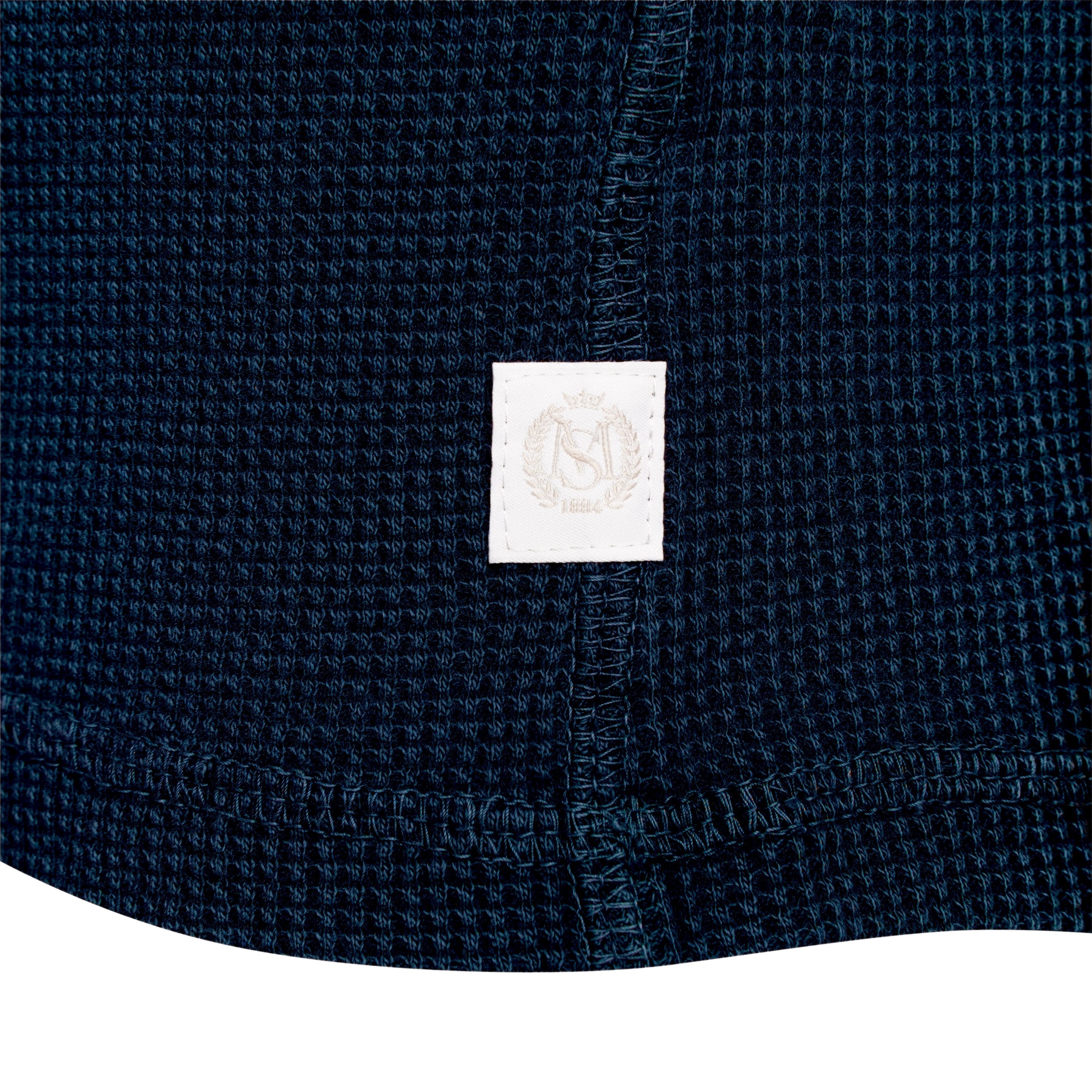 M&S Henley Waffle Long Sleeve Top