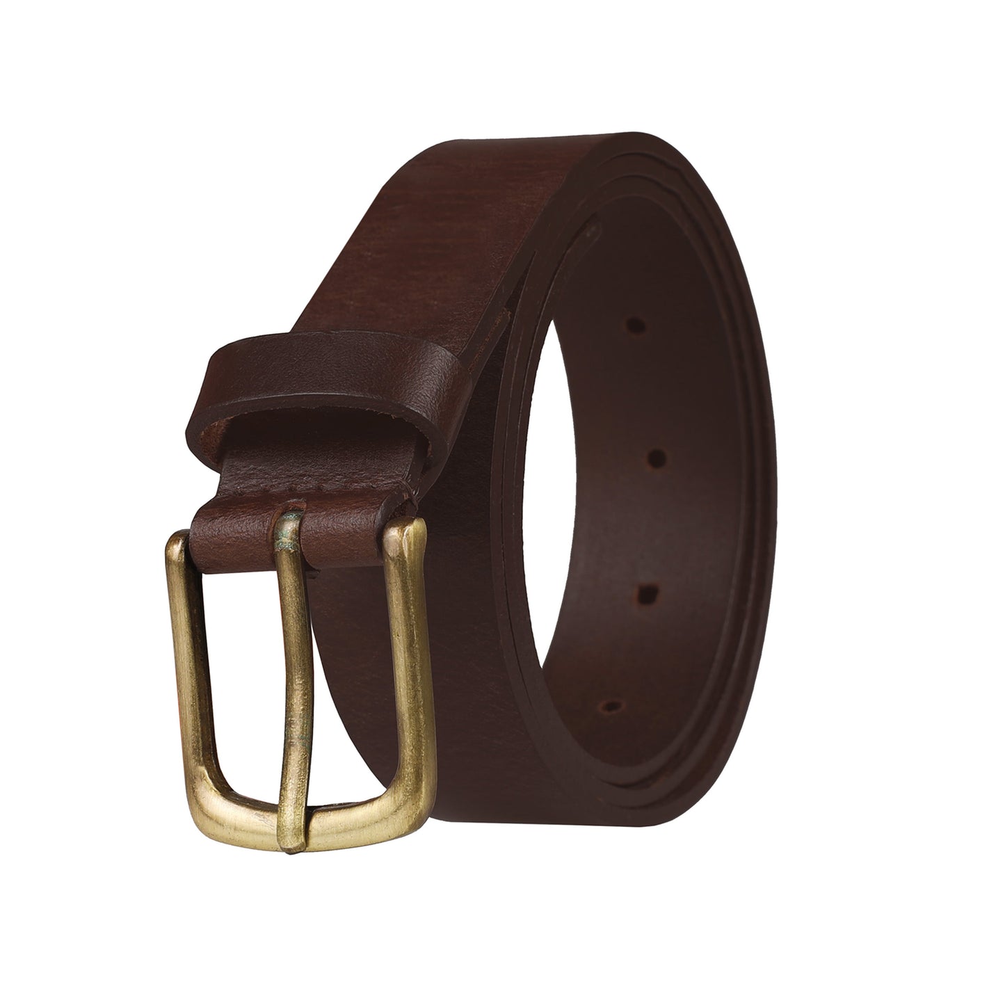 Outback 1.25" Wide Round Buckle Full Grain Leather Belt