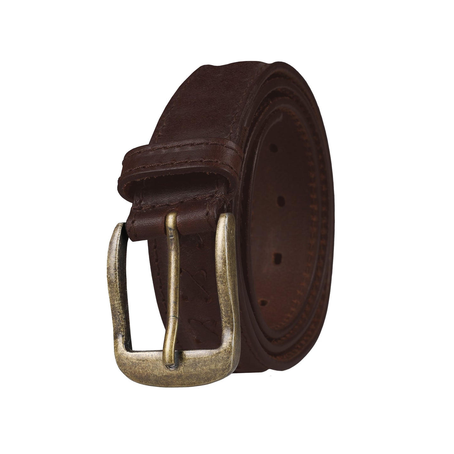 Outback 1.25" Wide Cross Stitch Full Grain Leather Belt