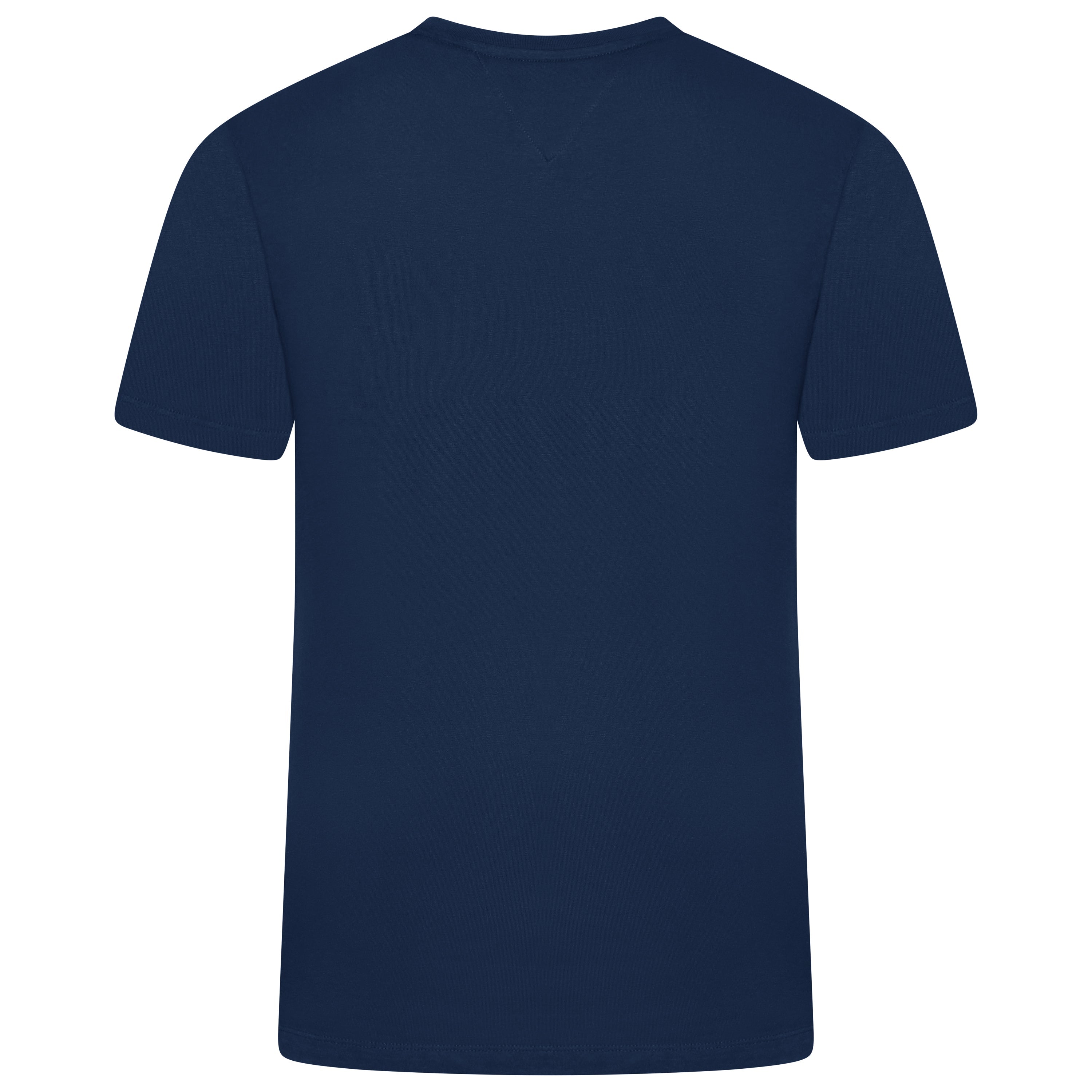 Tommy Hilfiger Flag Embroidery Jersey Crew Neck T-Shirt