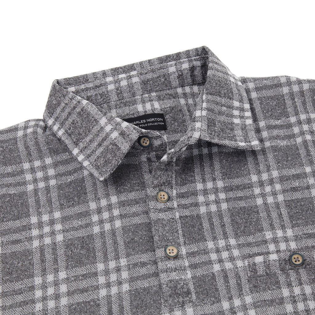 Charles Norton Wiggins Check Polo Shirt