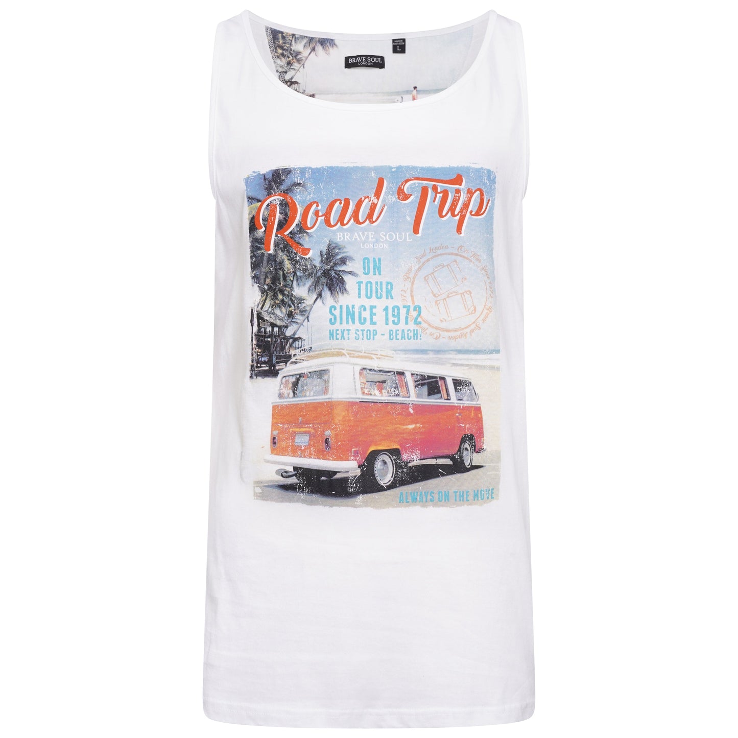 Brave Soul Printed Graphic Vest