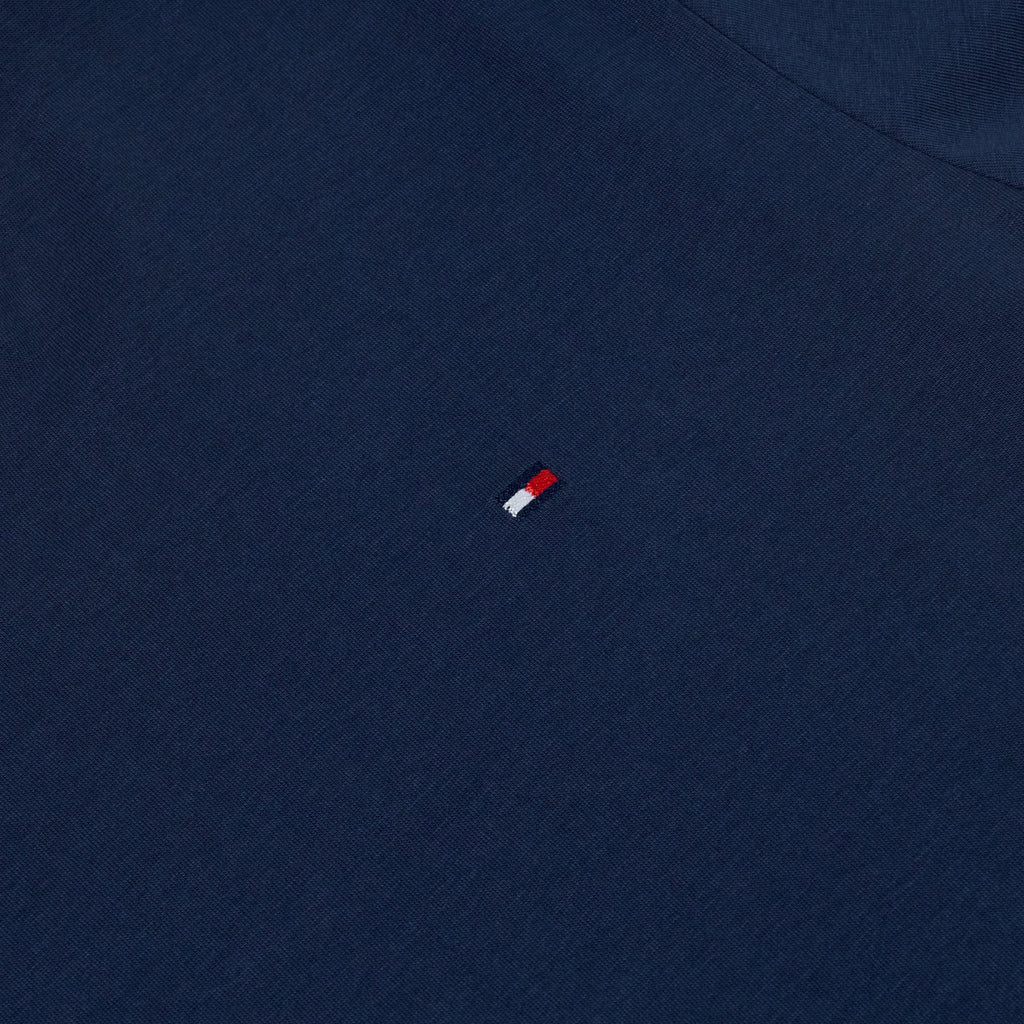 Tommy Hilfiger Flag Embroidery Jersey Crew Neck T-Shirt