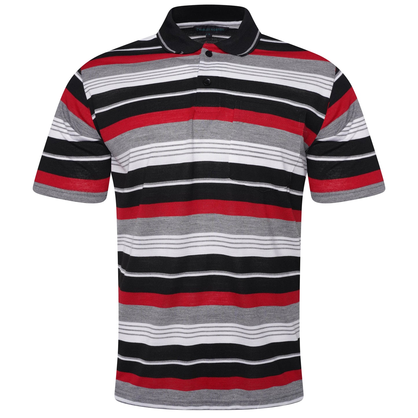 Charles Norton Brenden Striped Polo Shirt