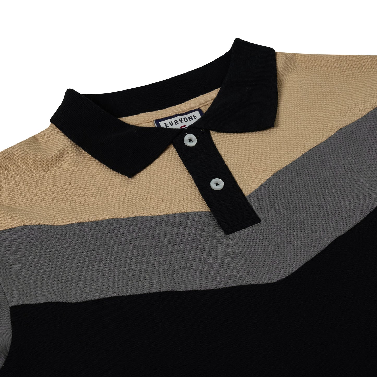 Evryone Contrast Stripe Polo Shirt