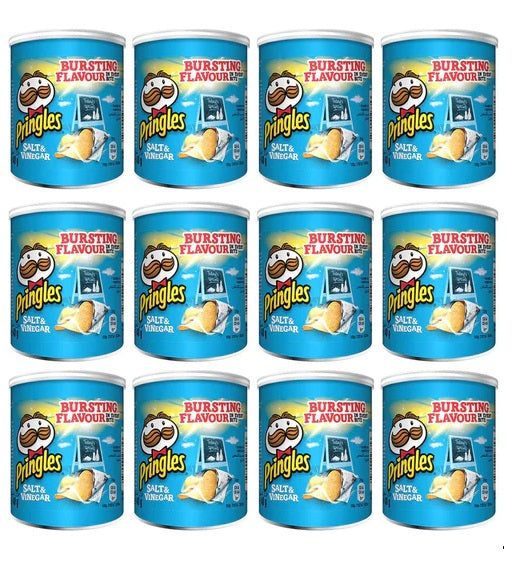 12 x Salt & Vinegar Pringles 40Gm