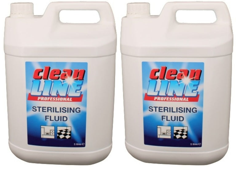 2 x Clean Line Professional Sterilising Fluid 5 Litres