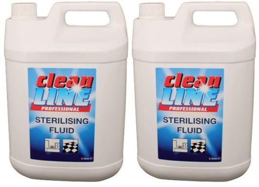 2 x Clean Line Professional Sterilising Fluid 5 Litres
