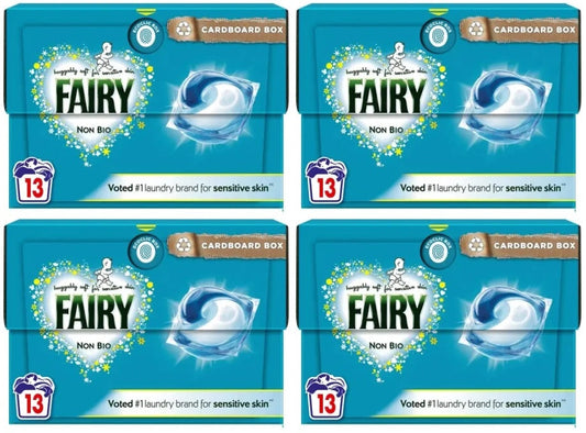 4 x Fairy Non Bio Pods - 13 PACK