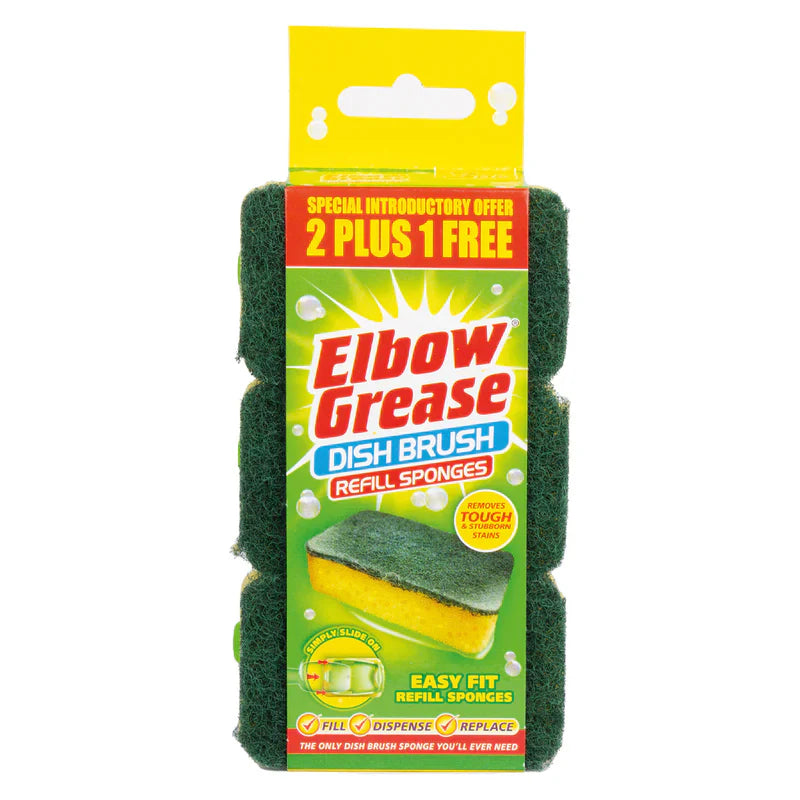 12 x Elbow Grease Dishwand Refill - 3Pk