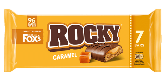 36 x Foxs Rocky Caramel 7pk - 7 PACK