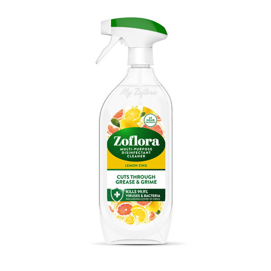 8 x Zoflora Multi Purpose Cleaner Lemon Zing - 800ML