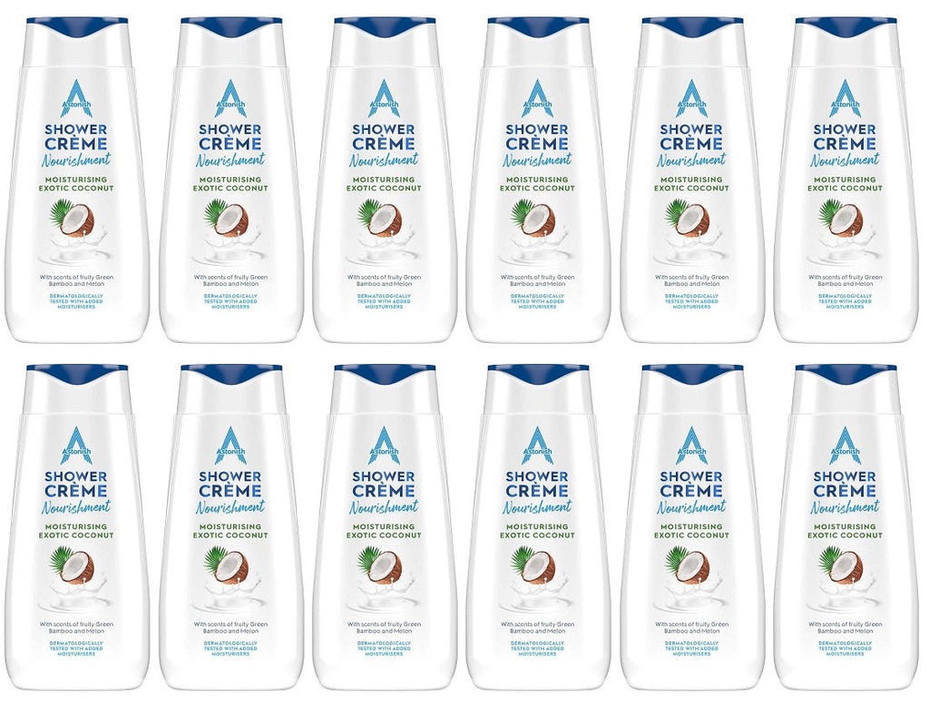 12 x Astonish Crème Shower Coconut - 400ML