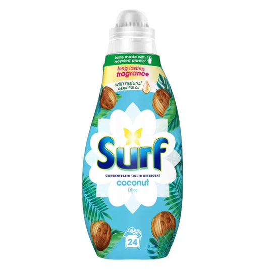 8 x Surf Liquid Coconut Bliss 24 Wash - 648ML