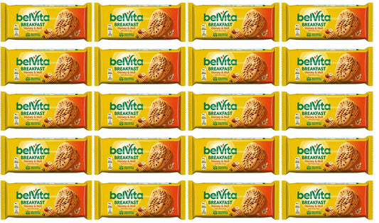 20 x Belvita Breakfast Biscuit Honey Nut 50G