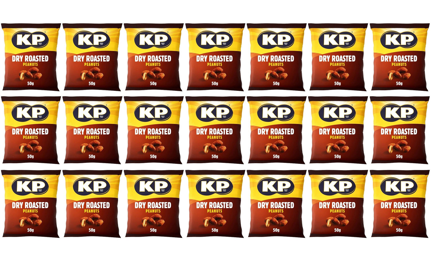 21 x Kp Dry Roasted Peanuts 50G