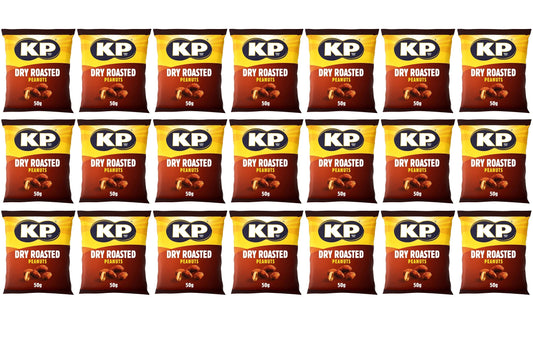 21 x Kp Dry Roasted Peanuts 50G