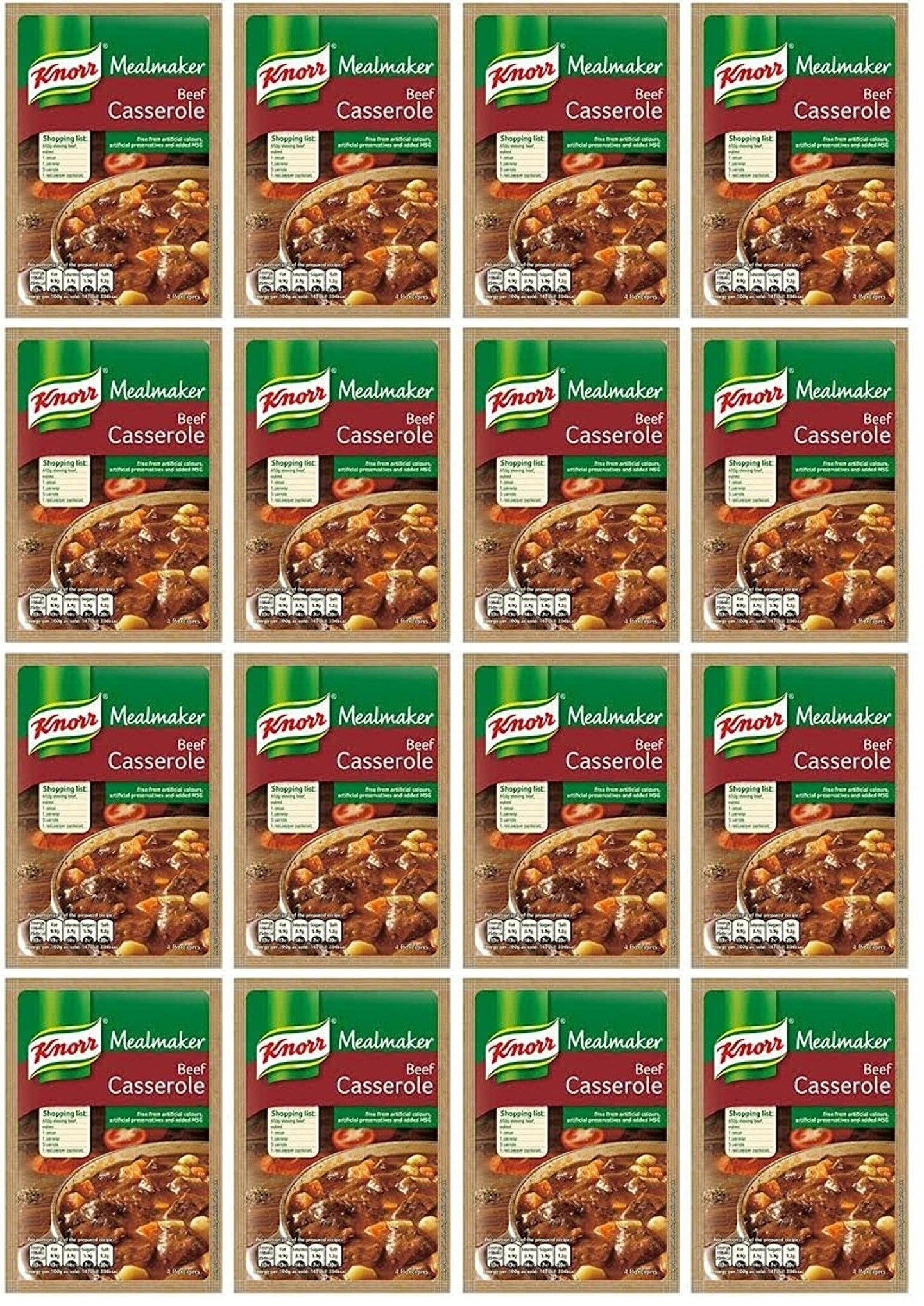 16 x Knorr Mealmaker Beef Casserole 48G