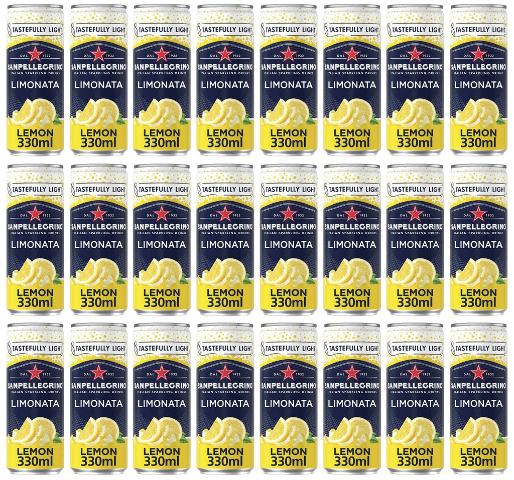 24 x Sanpellegrino Sparkling Lemon Beverage 24X330Ml
