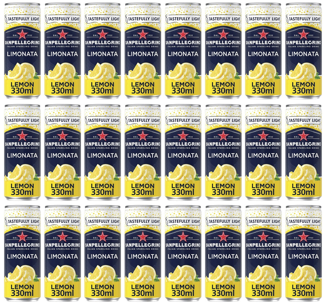 24 x Sanpellegrino Sparkling Lemon Beverage 24X330Ml
