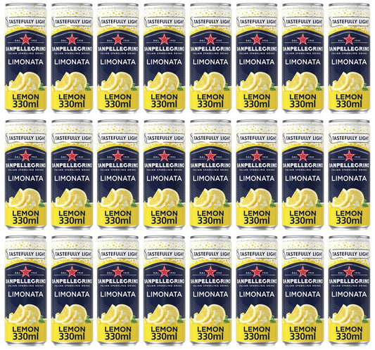 24 x Sanpellegrino Sparkling Lemon Beverage 24X330Ml