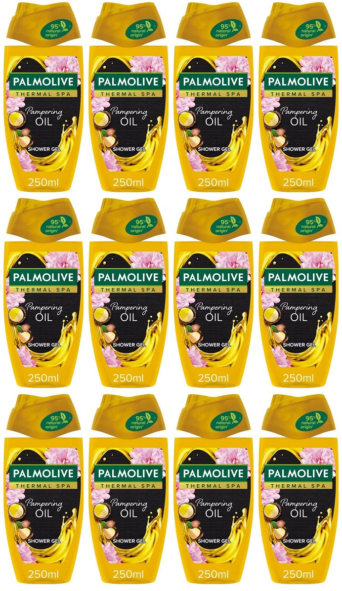 12 x Palmolive Thermal Spa Pampering Oil Shower Gel 250ml