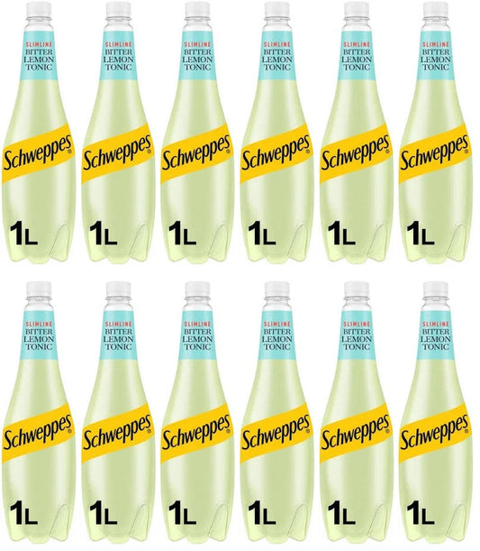 12 x Schweppes Bitter Lemon 1L