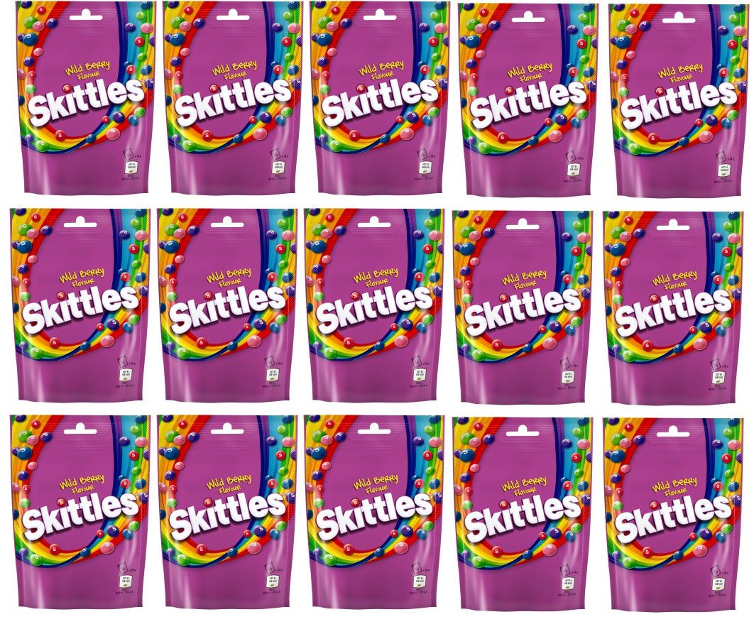 15 X Skittles Wildberries Pouch 136Gm