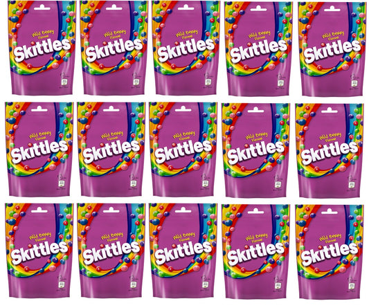 15 X Skittles Wildberries Pouch 136Gm