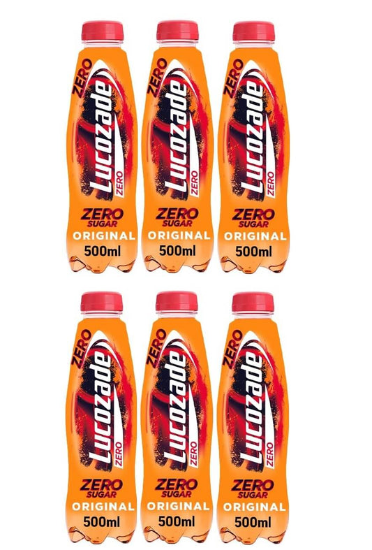 6 x Lucozade Zero - 500ML